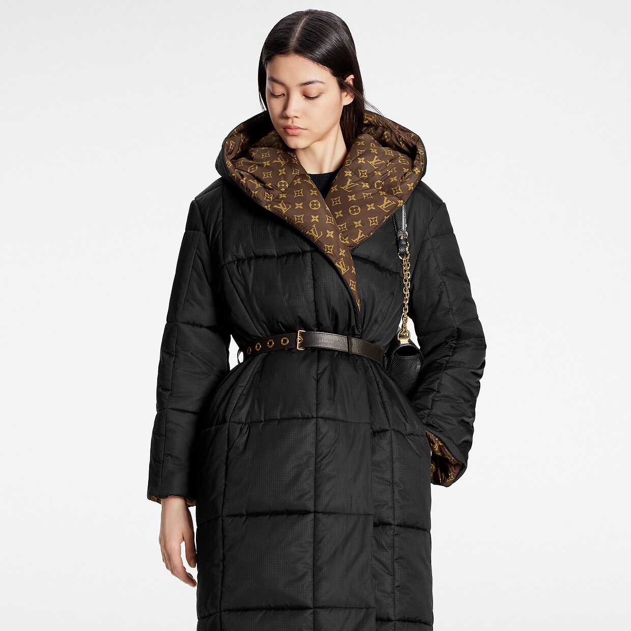 Long Pillow Puffer Wrap Coat Ready to Wear LOUIS VUITTON